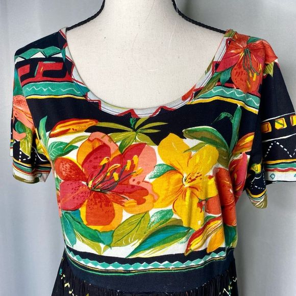 Jasmine by KVM Floral BoHo Style Retro Dress - Picture 2 of 13